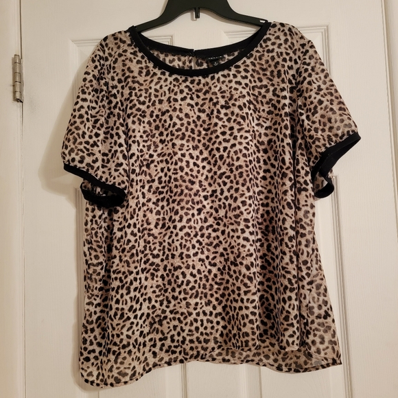 torrid Tops - Torrid Leopard Chiffon Top